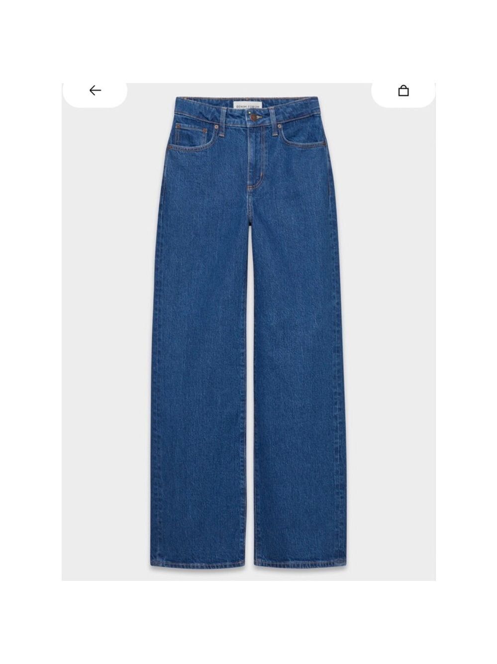Aritzia Denim Forum Remy Hi-Rise Blue Wide Leg Jeans Women's Size 23